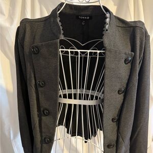 Stylish Gray Button-Up Jacket